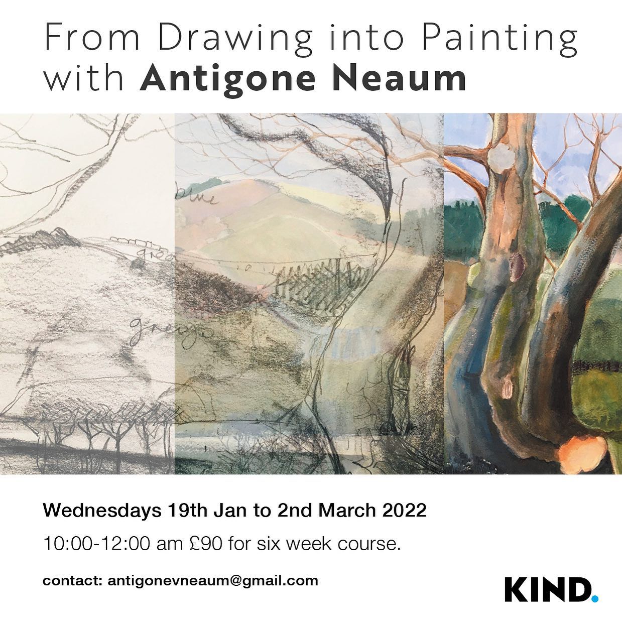 From Drwaing to Painting with Antigone Neaum
