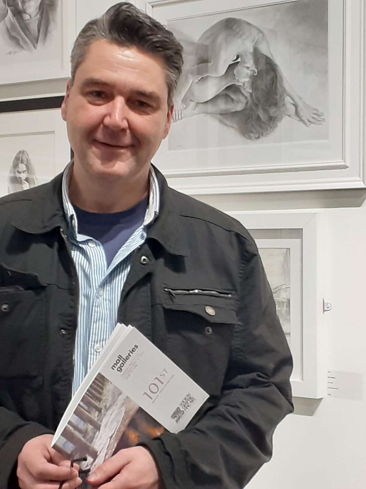 David Dare in the Mall Gallery London