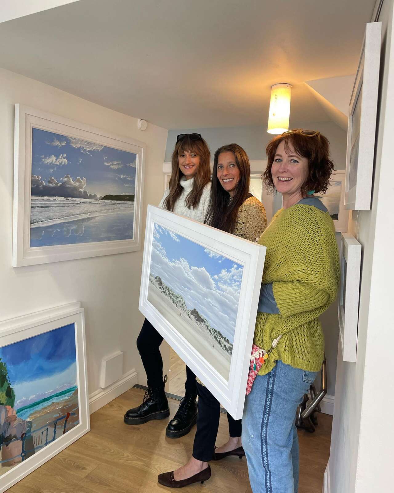Josie Grant and Rachel Stanton at Two Rivers Framers
